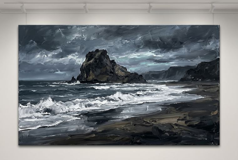 Piha Black Sand by Tama Hetaraka
